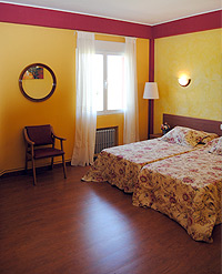 Vista de una de las habitaciones dobles del Hotel La Isla